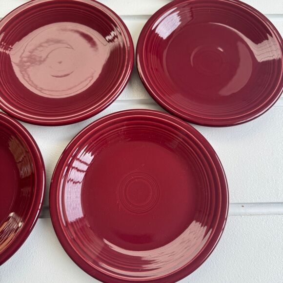 Fiestaware Lot of 14 Cinnabar 7.25" Classic Rim Salad Plates - Picture 6 of 14